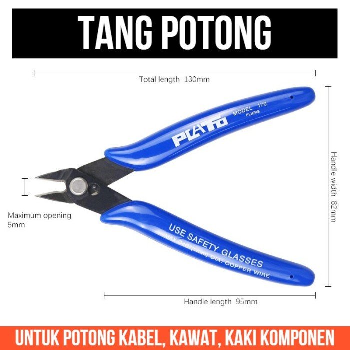 Tang Potong Kabel Kawat Cutter Mini Kecil Kaki Komponen