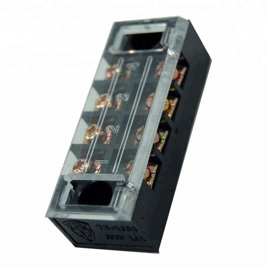 Terminal Block TB1504 TB-1504 4Pole 4P 4 P 15A Blok Panel Mounted