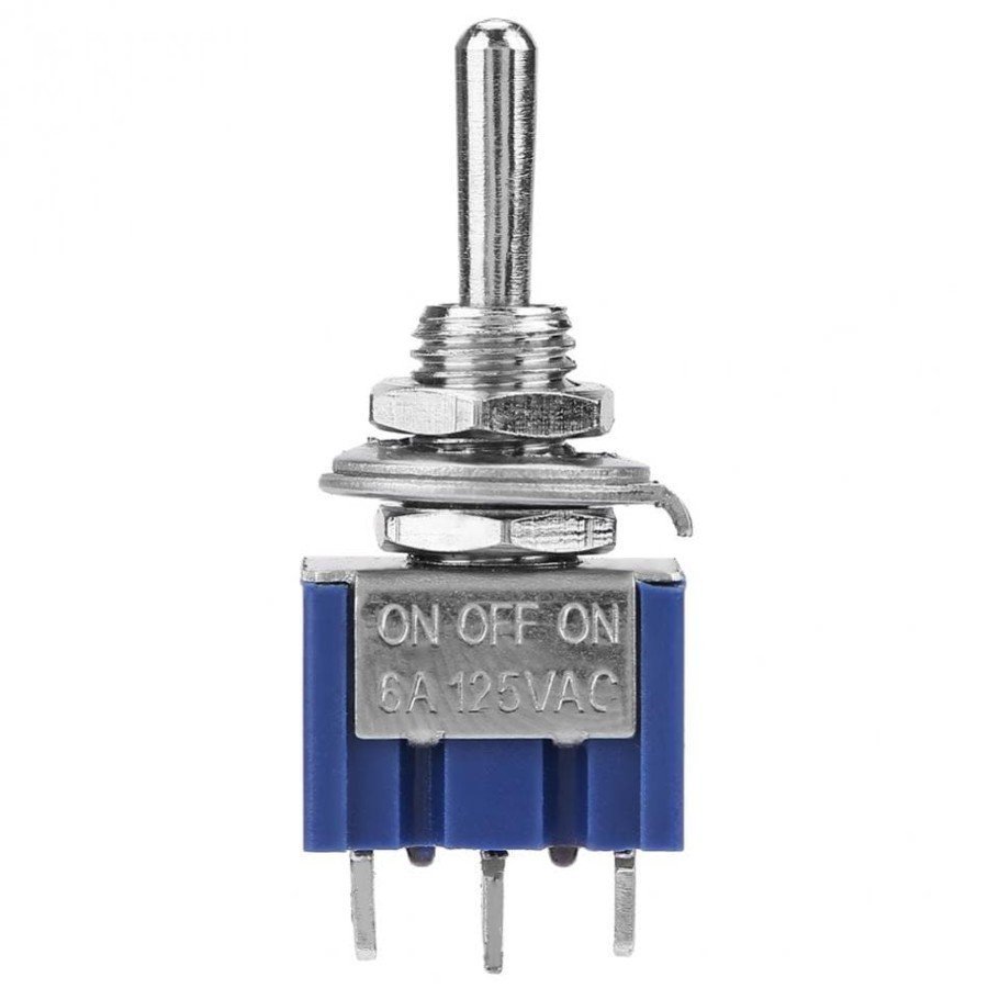 Saklar Toggle 3 Pin 3P ON-OFF-ON Togle Switch Tuas MTS 103 Way 3 Arah