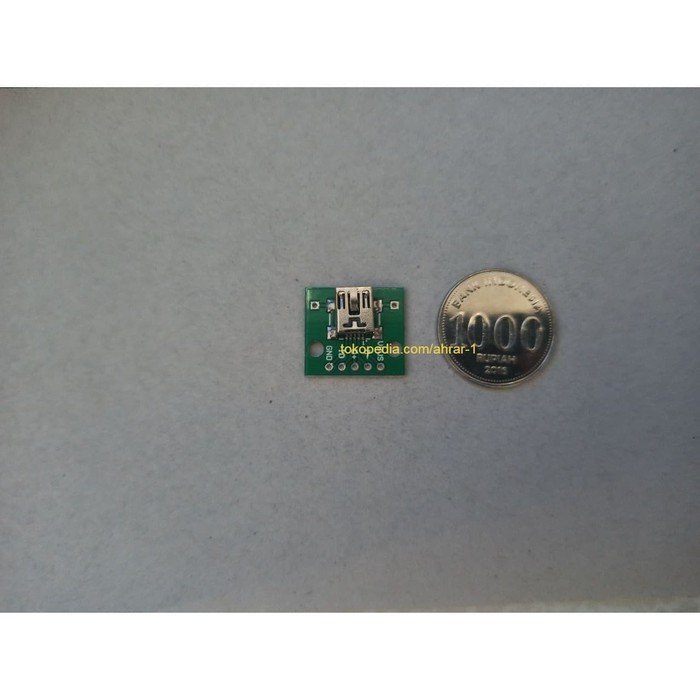Type Tipe Mini USB To Dip Adapter PCB 2.54 connector Board Konverter