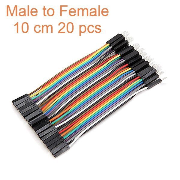 Kabel Jumper Cable Male to Female Dupoint 10cm 10 cm 20pcs 20 pcs