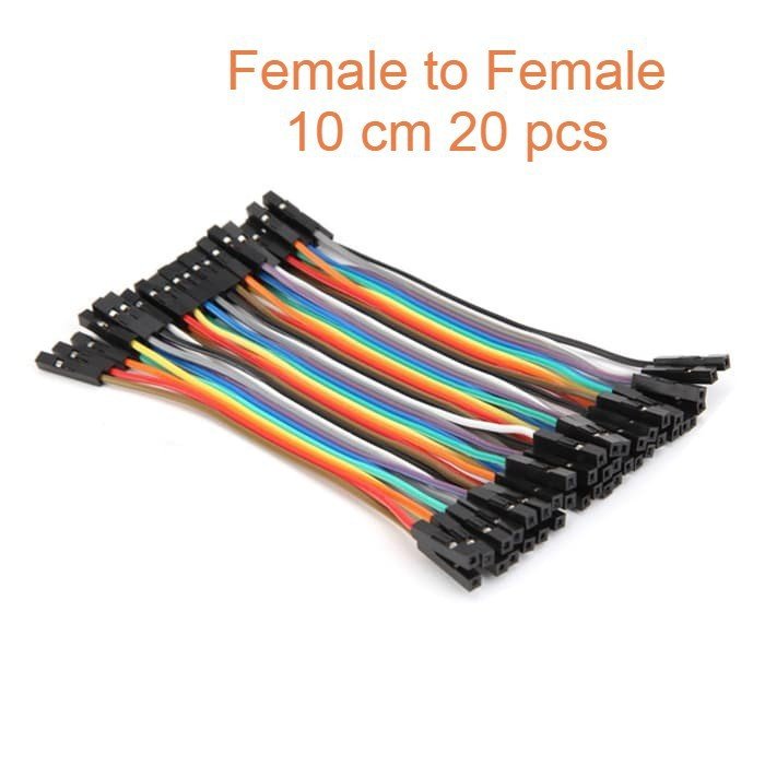 Kabel Jumper Cable Female to Female Dupoint 10cm 10 cm 20pcs 20 pcs