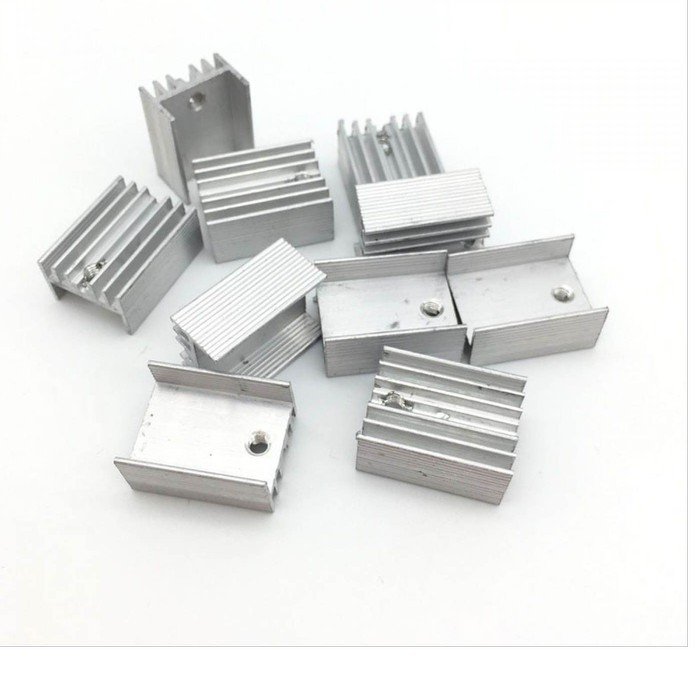 Pendingin Heat Sink TO 220 Transistor Aluminium Heatsink Abu Abu