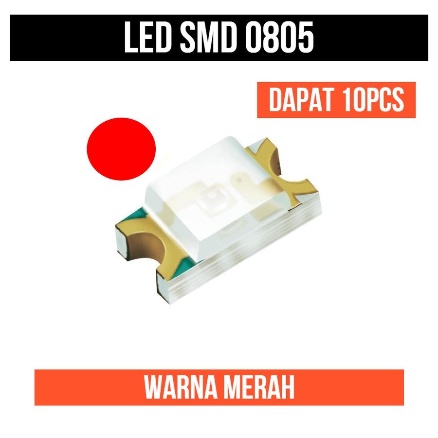 0805 SMD LED SMT Ultra Bright Merah