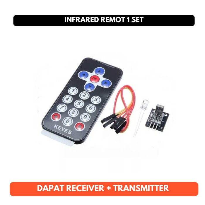Infrared Remote 1 Set HX1838 Transmitter Remot Receiver IR Wireless Robot Arduino Uno Mega