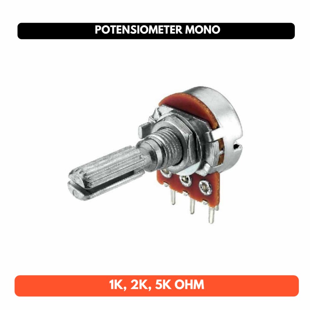 Potensiometer 1K 2K 5K 1 K 2 K 5 K Kilo Ohm Potensio Meter Mono Resistor Trimpot
