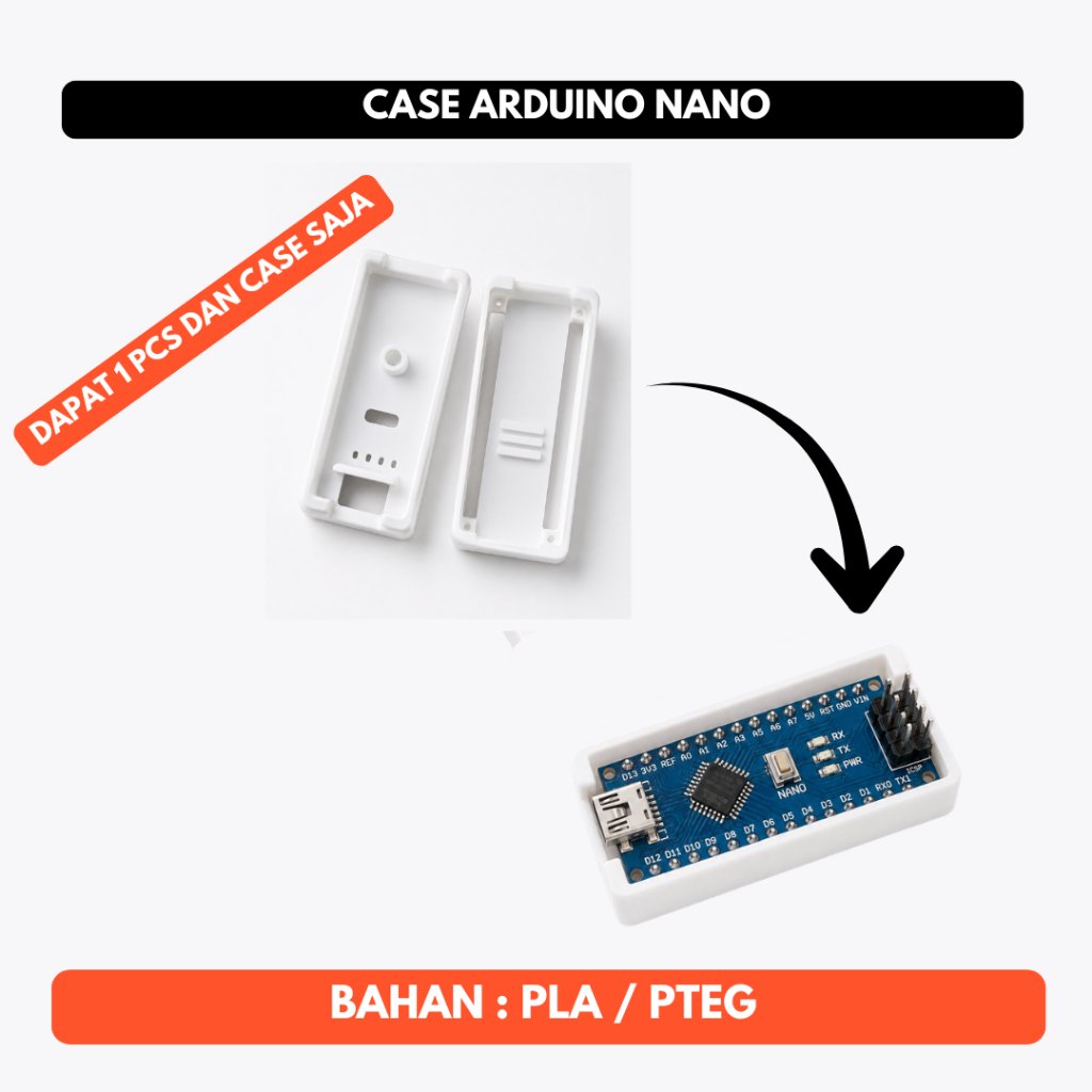 Casing Case Arduino Nano 3D Print Box Pelindung Board