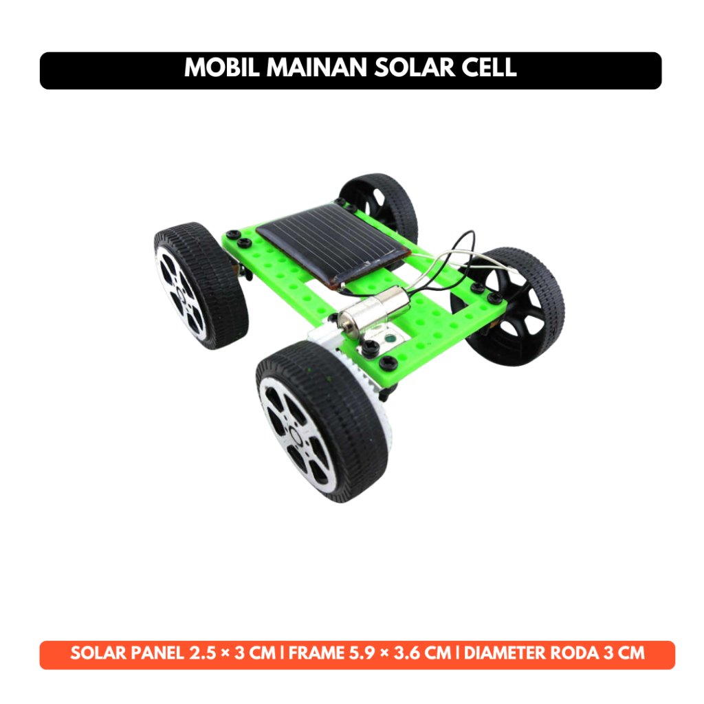 Mainan Mobil Edukasi Anak DIY Mini Solar Toy Puzzle IQ Robot