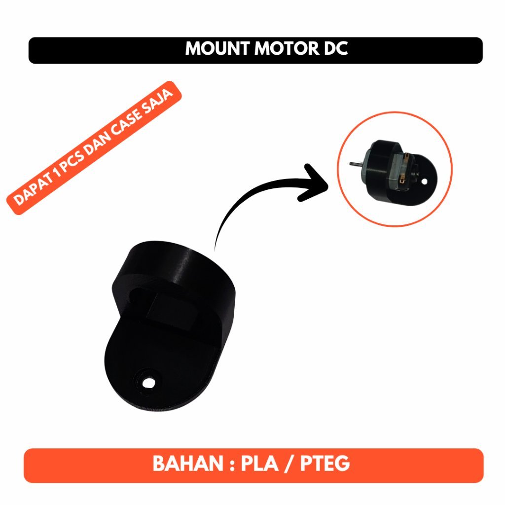 Mounting Motor DC | Bracket Dudukan Dinamo Motor DC Holder Penyangga Motor 3D Print DIY Robotik
